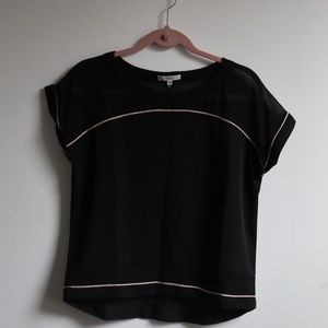 Lucy Paris Black Day and Night Blouse